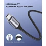 Кабель Ugreen Aluminum Braid USB Cable to microUSB 1m Black (60146): Длина 1 м