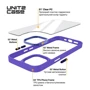 Чехол для iPhone ArmorStandart UNIT2 Case Lavander for iPhone 15 Plus (ARM69977): Материалы поликарбонат и полиуретан