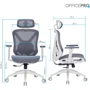 Кресло офисное OfficePro Atlas (OC630-W-DG-DG)