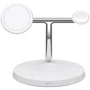 Зарядний пристрій Belkin Wireless Charger Base Station MagSafe White (WIZ017VFWH) для iPhone 16 I 15 I 14 I 13 I 12 series and Apple Watch: Особливості Для Apple Watch, MagSafe
