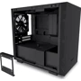 Корпус NZXT H210i Matte Black (CA-H210I-B1): Материал передней панели пластик