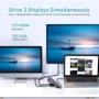 Адаптер Choetech Adapter 11-in-1 USB-C to USB-C+3xUSB3.0+HDMI+SD+3.5mm+RJ45+VGA Gray (HUB-M20) фото 8