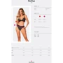 Комплект белья Obsessive Natilya black XS/S