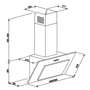 Вытяжка Eleyus Vertical 700 60 WH: Тип воздухоочистителя Рециркуляция, Отвод