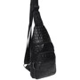 Мужская сумка-слинг Borsa Leather черная (K13611-black): Страна производитель Тайвань