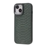 Чохол для iPhone Kajsa Snake Pattern Olive для iPhone 15
