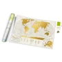 Скретч-карта мира Travel Map Geography World (Eng): Вид Скретчинг