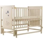Кровать Babyroom Медвежонок M-02 маятник, откидной бок, бук, слоновая кость (624463)