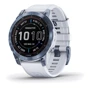 Смарт-часы Garmin Fenix 7 Sapphire Solar Mineral Blue DLC Titanium with Whitestone Band (010-02540-25)