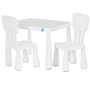 Детский столик с 2-мя стульями Bambi белый (M 6176-1)