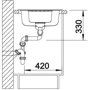 Blanco Zia 6S 514748 (антрацит): Наличие крыла Нет