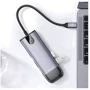 Адаптер McDodo Adapter USB-C to USB-C 2xUSB+2xUSB3.0+HDMI+RJ45+SD Grey (HU-7420): Інтерфейс підключення USB-C
