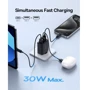 Зарядное устройство Baseus Wall Charger 2xUSB+USB-C Cube Fast Charger 30W Cluster Black (P10111402113-00) фото 15