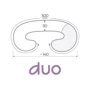 Подушка для вагітних Ceba Physio Duo Dandelions біла (W-705-000-642): Колір белый