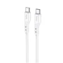 Кабель Hoco USB-C to USB-C X97 Crystal 3A 60W 1m Light White: Тип USB-C - USB-C