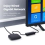 Адаптер Ugreen Adapter USB to 3хUSB 3.0+RJ45 Black (20265): Додаткові роз'єми Ethernet, USB OTG