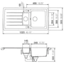 Кухонная мойка SCHOCK LOTUS D150 Carbonium-90 (54086090): Форма Прямоугольная