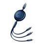 Кабель Baseus USB Cable to Micro USB/Lightning/Type-C Bright Mirror 2 Series 3.5A 1.1m Blue (CAMJ010003): Длина 1.1 м