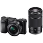 Sony Alpha 6000 Kit 16-50mm + 55-210mm Black: Тип матрицы CMOS