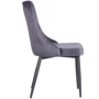 Стул обеденный AMF Susan black/monsoon gray (545856): Материал каркаса Велюр, металл