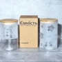 Емкость круглая S&T круглая Frosted с бамбуковой крышкой 1 л (7029-15): Тип один предмет