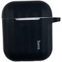 Защитный чехол для наушников Airpods 2 HOCO silicone case black (P) фото 6