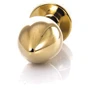 Анальная пробка с кристаллом Metal By Toyfa Gold anal plug