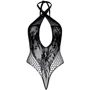 Кружевное тедди Leg Avenue Lace and net halter teddy One size Black