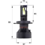 Комплект светодиодных ламп Infolight S1 H4 50W: Цвет свечения Белый