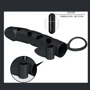 Насадка на член LYBAILE Pretty Love Penis Sleeve With Ball Strap 5.98" Black