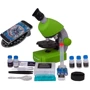 Микроскоп Bresser Junior 40x-640x Green с набором для опытов и адаптером для смартфона (8851300B4K000): Особенности С набором, Питание от батареек