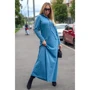 Платье FLFashion Амели ХПА 3122 46 голубое повседневное длинное макси: Вид Повседневные платья