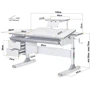 Детский стол Mealux Hamilton Multicolor G с полкой S-50 (BD-680 W/G MC + S50 WG): Тип Парта