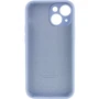 Чехол для iPhone Mobile Case Silicone Case Full Camera Protective Lilac Blue for iPhone 14: Цвет голубой