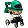 Коляска 2 в 1 Adamex Chantal Star Polar (Gold) шкіра 100% Star 120 (624716): Ширина шасі 60