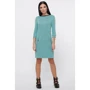Платье FashionUp PL-1803C 48 голубое повседневное до середины бедра