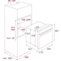 Духова шафа електрична TEKA HLB 840 WH (41560071): Розміри 59.5х59.5х55.9 см