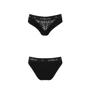 Трусики с широкой резинкой и кружевом Passion PS001 PANTIES black, size M