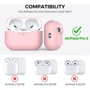 Чехол для наушников AhaStyle Silicone Case with strap Pink (X003E43NGX) for Apple AirPods Pro 2 фото 1