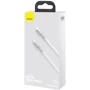 Кабель Baseus Cable USB-C to USB-C Cafule Metal 100W 2m White (CATJK-D02) фото 6