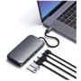 Адаптер Satechi Adapter M1 USB-C to 2xUSB-C+2xUSB+2xHDMI Space Gray (ST-UCM1HM): Дополнительные разъемы HDMI, USB OTG, USB-C