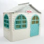 Игровой Домик со шторками Doloni Toys 02550/15 Бело-Бирюзовый: Материал пластик