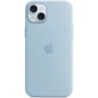 Чехол для iPhone Apple Silicone Case with MagSafe Light Blue (MWNH3) for iPhone 15 Plus