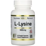 California Gold Nutrition L-Lysine, 500 mg, 60 Veggie Capsules (CGN01132)