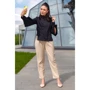Блуза FLFashion Каприз-1 ФБК 3102 48 черная с длинным рукавом: Длина рукава Длинный