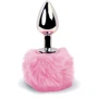 Анальная пробка FeelzToys - Bunny Tails Butt Plug Pink