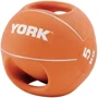 Мяч для фитнеса медбол York Fitness с двумя ручками 5 кг оранжевый (20014961807312)