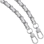 Ремешок для смартфона ArmorStandart Chain link Polished Silver with White Leather (ARM77034): Цвет белый
