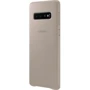 Аксессуар для смартфона Samsung Leather Cover Grey (EF-VG973LJEGRU) for Samsung G973 Galaxy S10: Тип накладка на заднюю часть