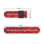 Ремешок Garmin Universal 16 Camouflage Silicone Band Red (U16-CFSB-RED): Цвет красный